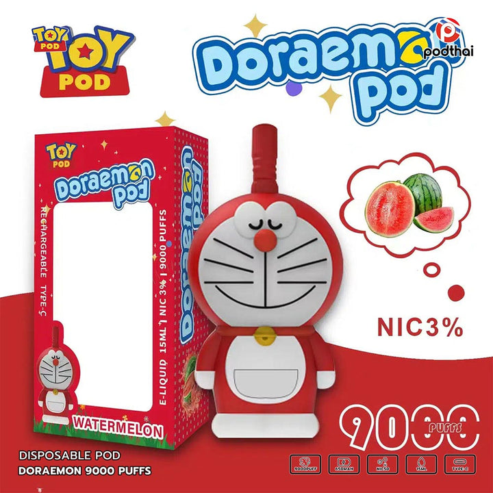 Doraemon 9000 Puffs Disposable Pod