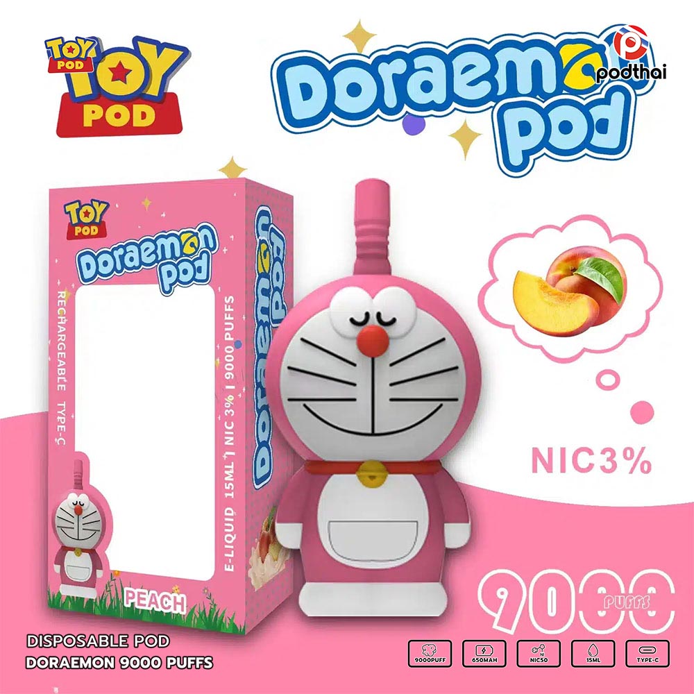 Doraemon 9000 Puffs Disposable Pod