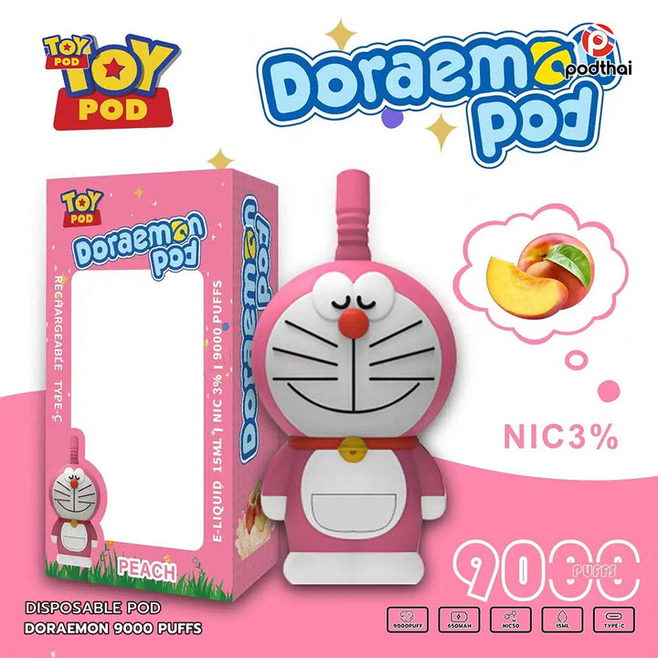 Doraemon 9000 Puffs Disposable Pod