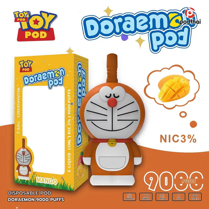 Doraemon 9000 Puffs Disposable Pod