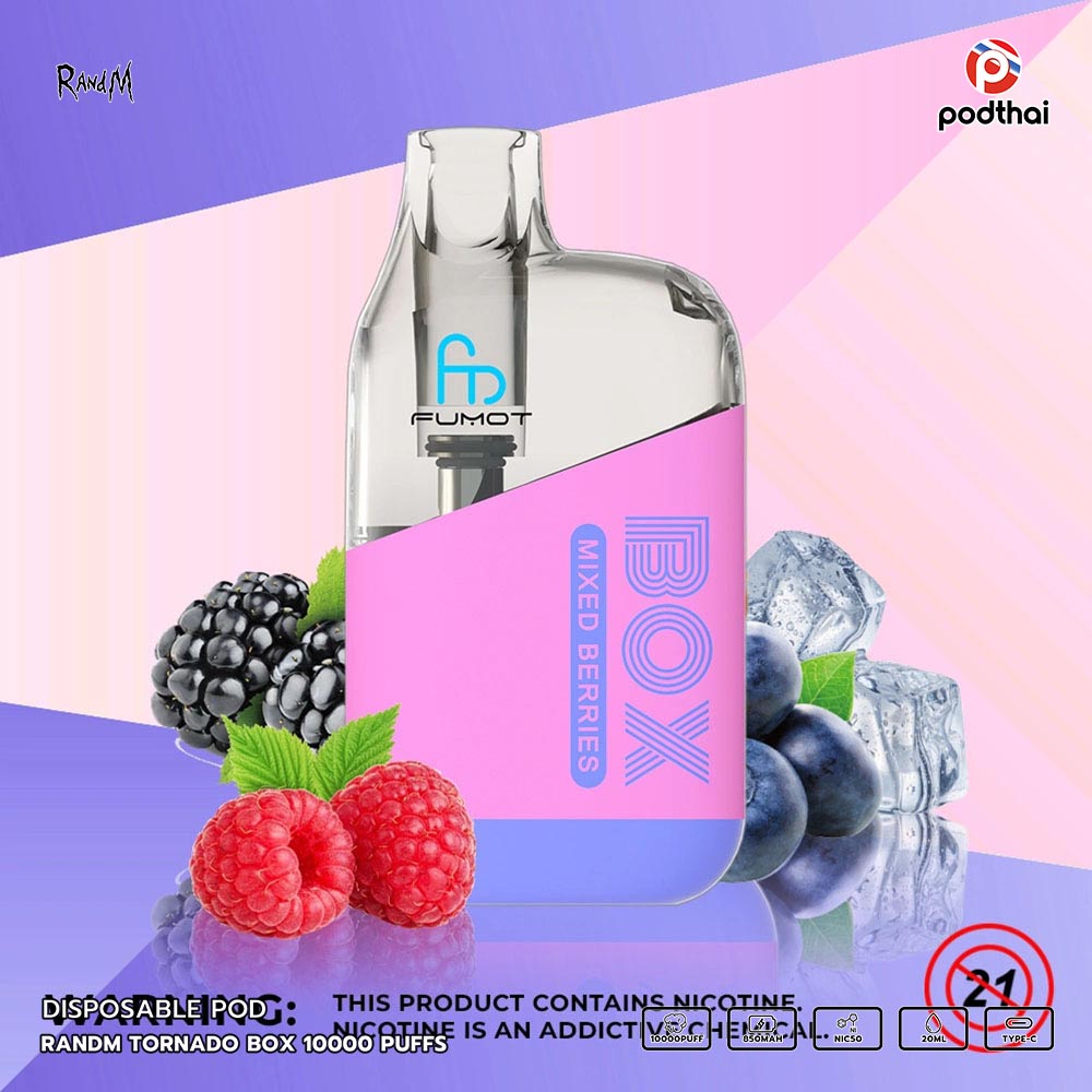 Randm Tornado Box 10000 Puffs Disposable Pod