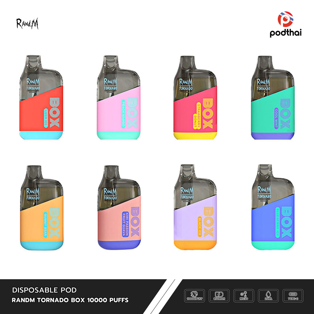 Randm Tornado Box 10000 Puffs Disposable Pod