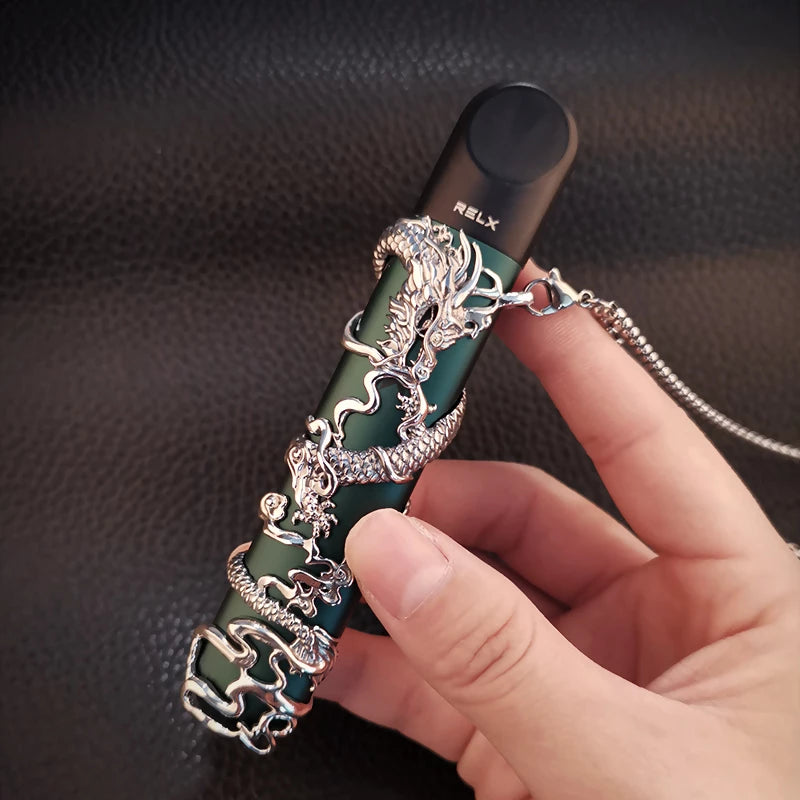 เคสลายมังกรพร้อมสายคล้อง – Luxury Dragon Protective Case For RELX, BOLD ,INFY และ อื่นๆ