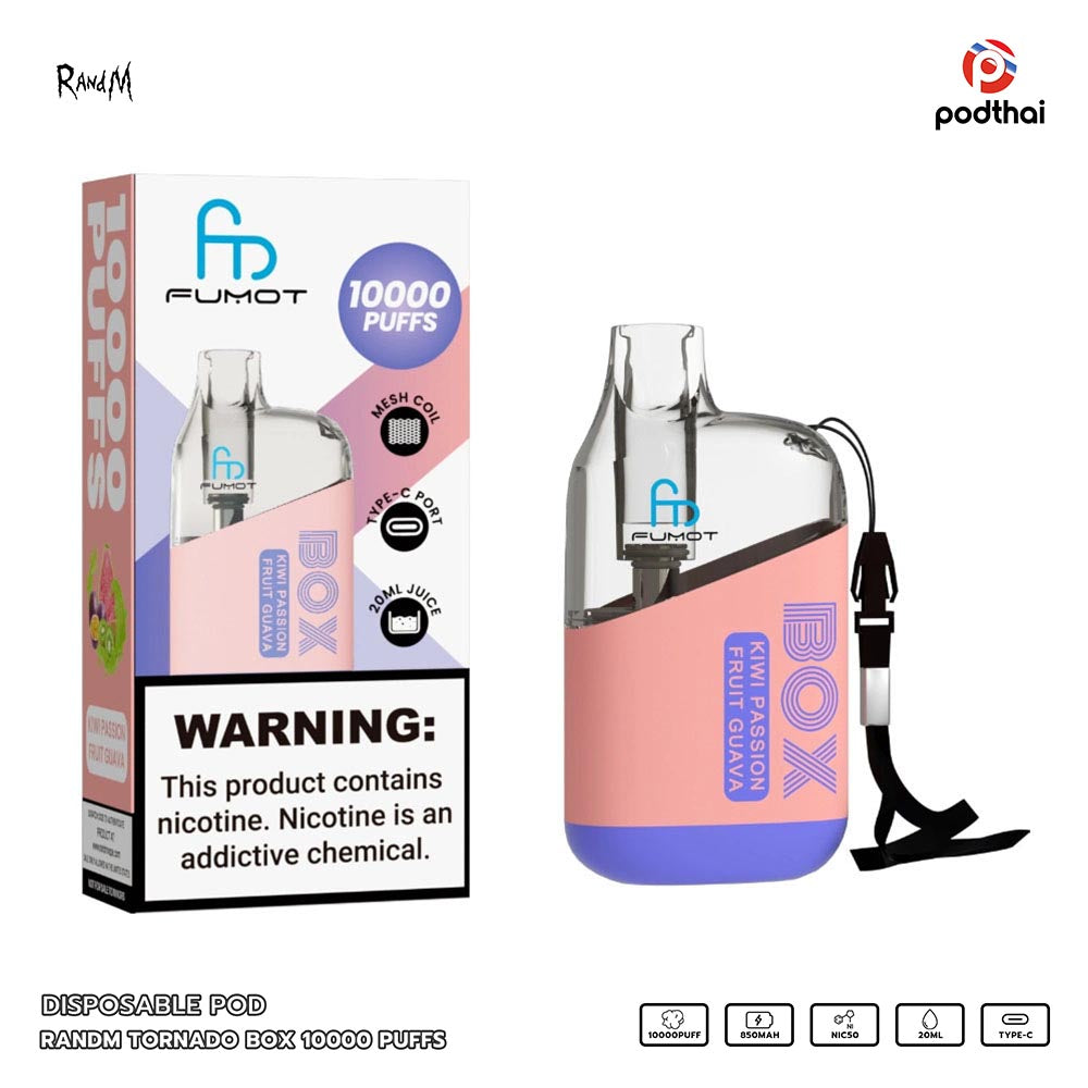 Randm Tornado Box 10000 Puffs Disposable Pod
