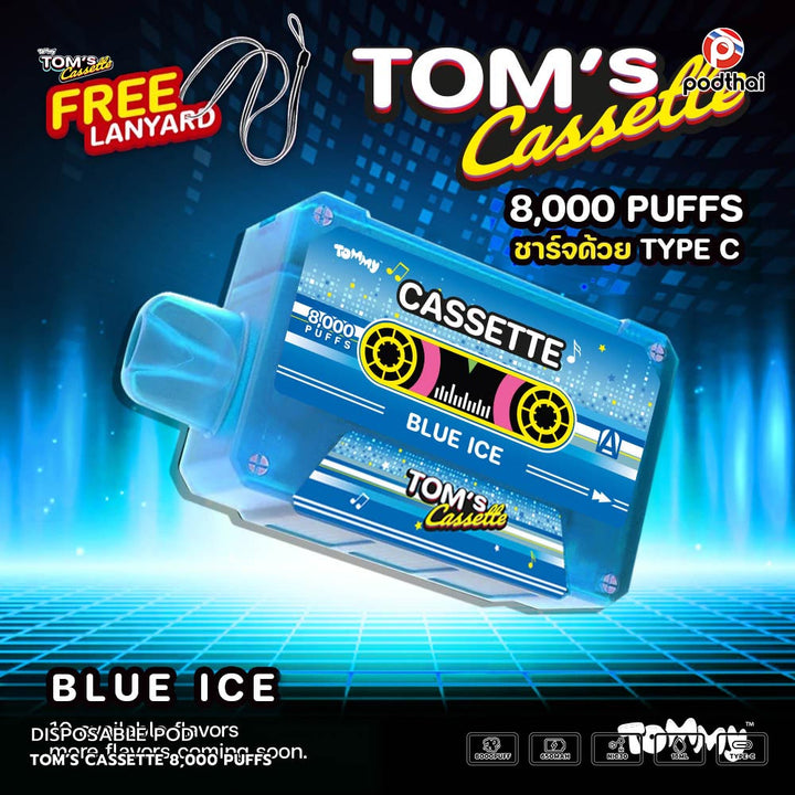 TOM’S Cassette 8,000 Puffs Disposable Pod