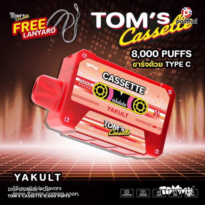 TOM’S Cassette 8,000 Puffs Disposable Pod
