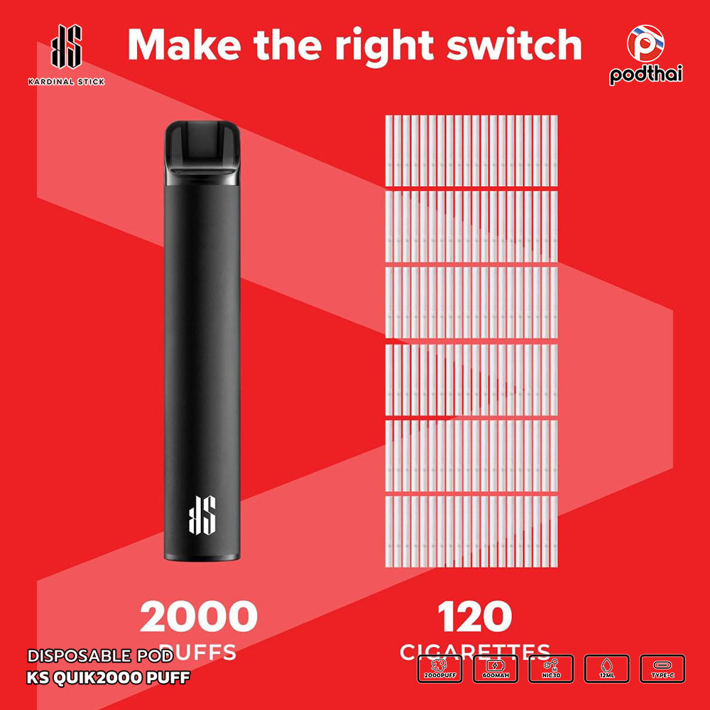 KS Quick 2000 Puffs Disposable