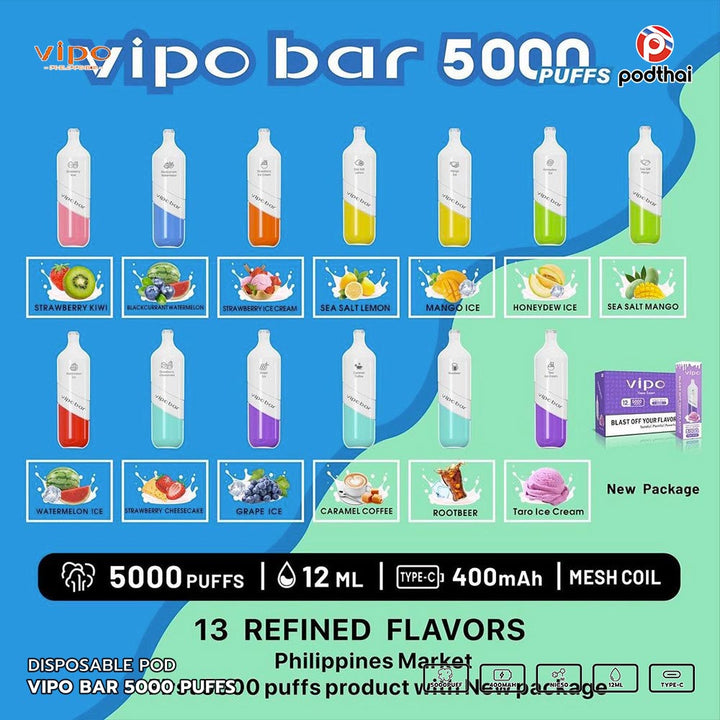 Vipo Bar 5000 Puffs Disposable Pod