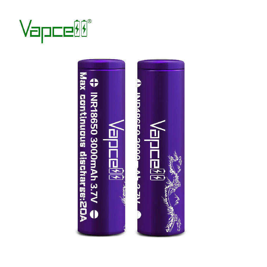 ถ่านชาร์จ Vapcell 18650 ม่วง 3000mAh